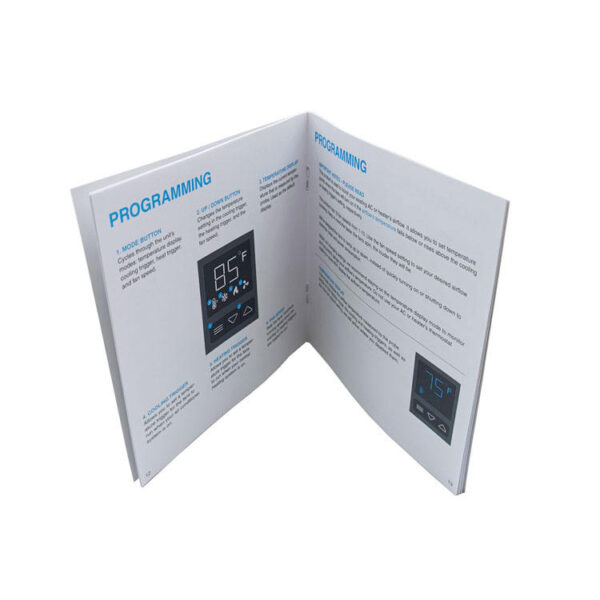 Color-Coded Saddle-Stitched User Manual Printing