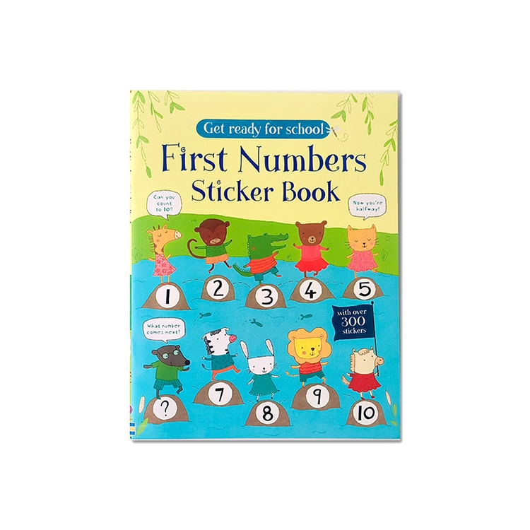 First Numbers Animal Matching Sticker Book Printing