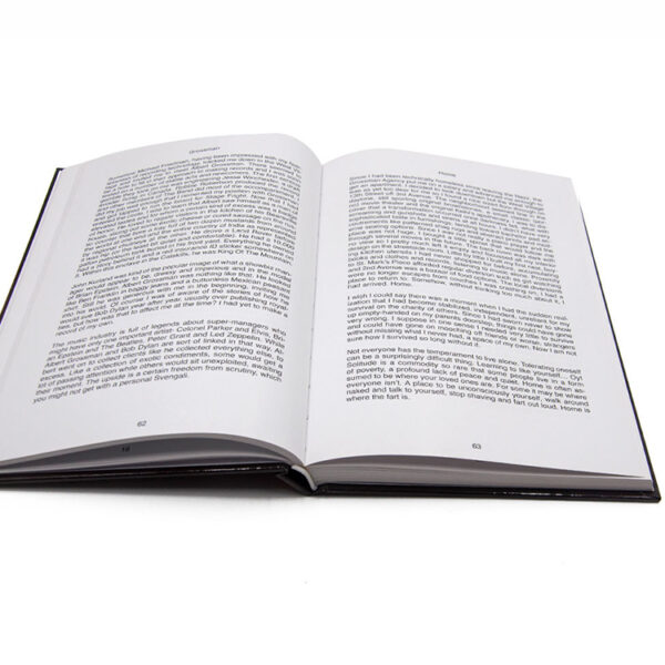 Gloss-Finish Literary Hardcover Novel Printing
