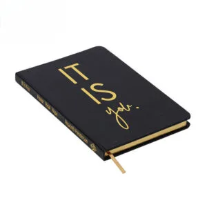 Gold-Gilded Guided Hardcover Journal Printing with Ribbon Bookmark