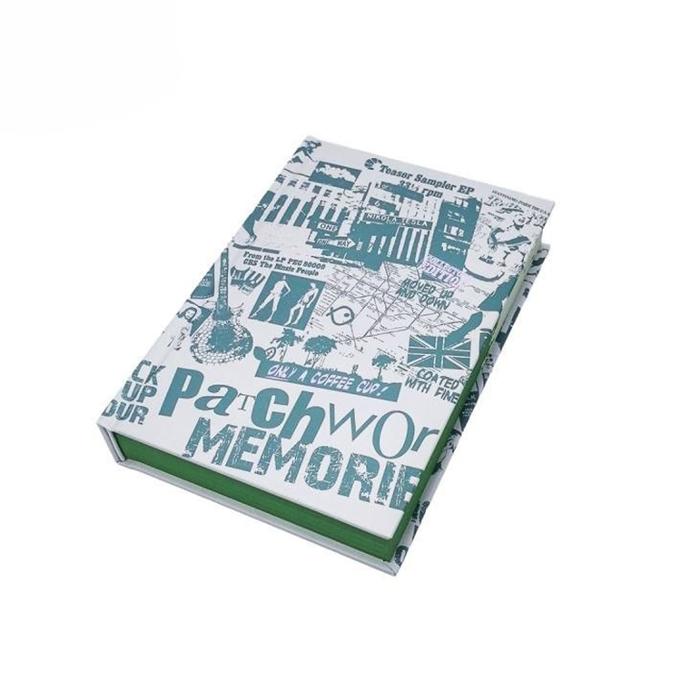 Green-Edged Graphic Hardcover Book Printing