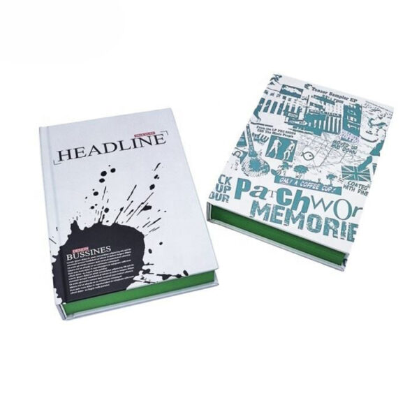 Green-Edged Graphic Hardcover Book Printing