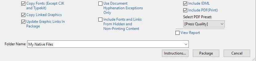 كيفية تجميع ملفات Adobe InDesign