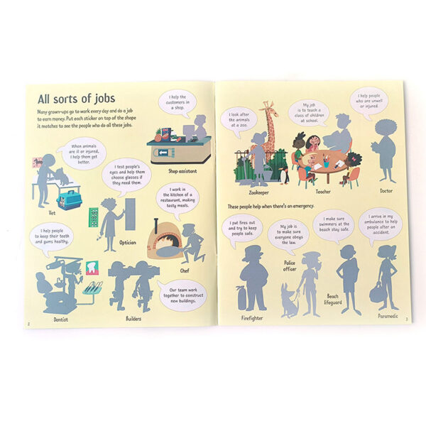 Job-Matching Sticker Activity Book Printing
