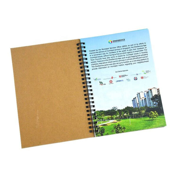 Kraft Cover Wire-O Corporate Notebook Printing