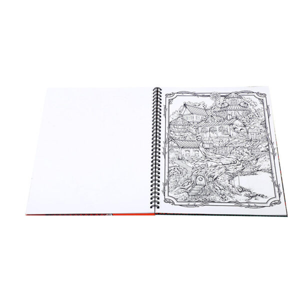 Lay-Flat Spiral Adult Coloring Book Printing