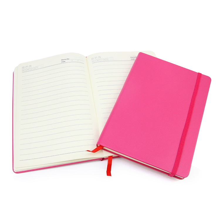 Memo-Header Elastic Hardcover Notebook Printing