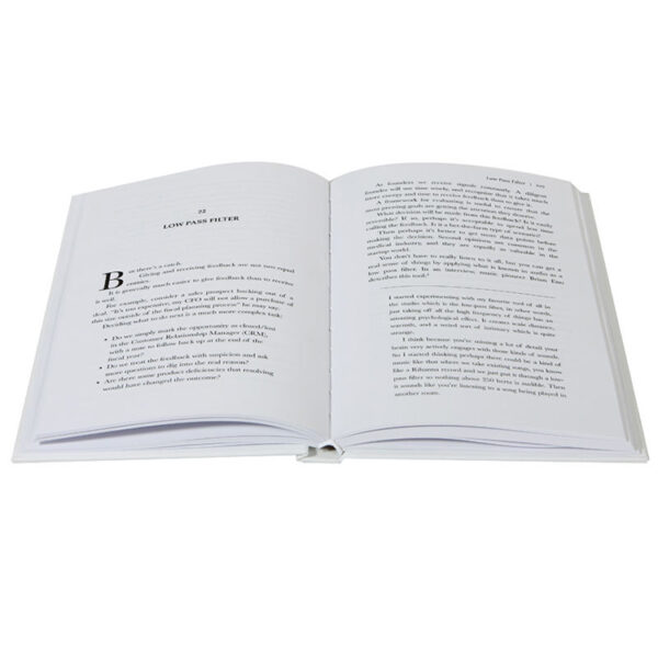 Minimalist Dust Jacket Hardcover Novel Printing