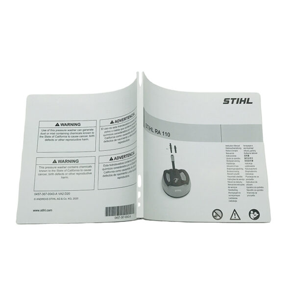 Multilingual Landscape Safety Instruction Manual Printing