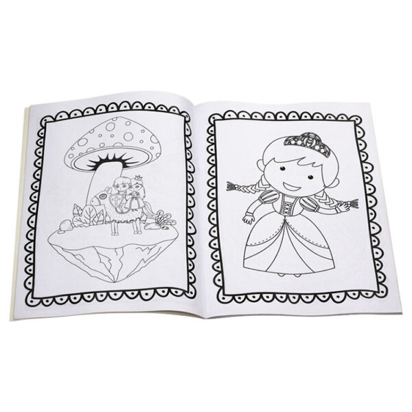 Princess-Themed Softcover Coloring Activity Book Printing