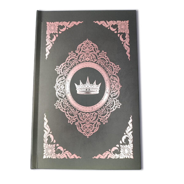 Rose-Gold Ornamental Hardcover Book with Dust Jacket