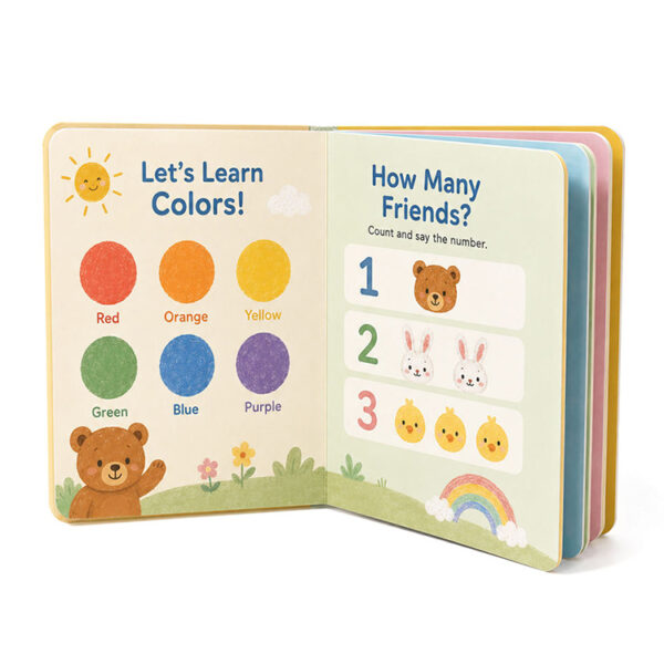 Rounded-Corner Counting and Color Board Activity Book Printing
