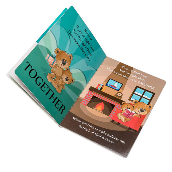 Rounded-Corner Illustrated Family Story Board Book Printing