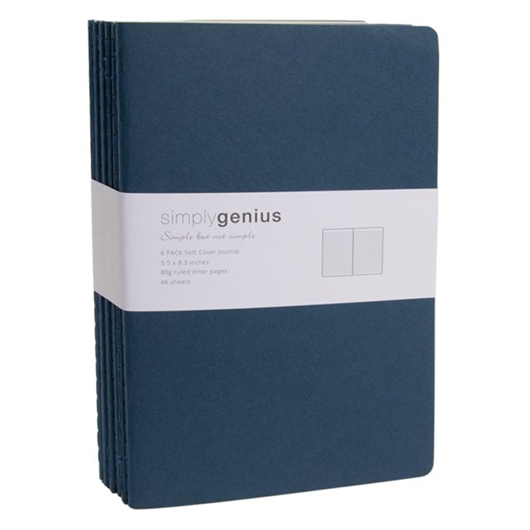 Six-Pack Softcover Ruled Journal Set Printing