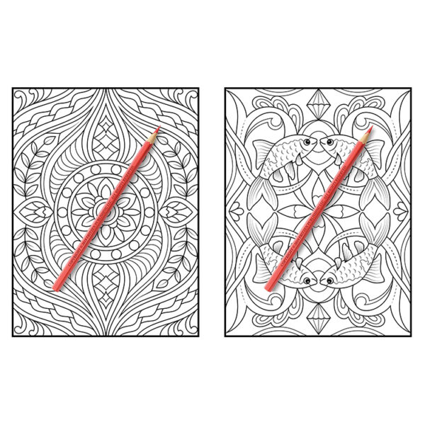 Symmetrical Pattern Adult Coloring Book Printing