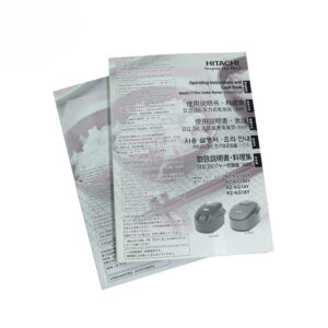 Tabbed Multilingual Appliance Recipe Manual Printing