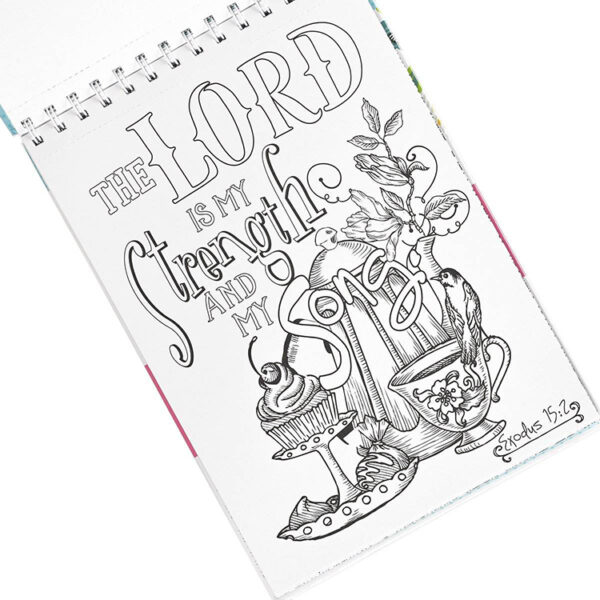 Top-Bound Quote and Illustration Coloring Book Printing