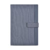 Two-Tone Fabric-Textured Strap-Closure Hardcover Notebook Printing