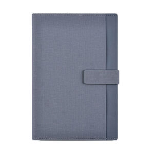 Two-Tone Fabric-Textured Strap-Closure Hardcover Notebook Printing